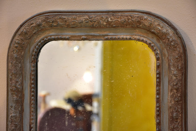 Small 19th century French Louis Philippe mirror with original glass