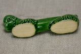 Set of twelve mid century knife rests - green poodles