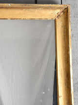 Large 19th century rectangular mirror with gilded frame 51¼" x 43¼"