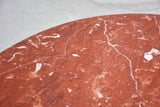 Round table with red marble top 31½"