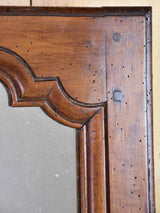 Small Louis XV style walnut mirror from the 19th century 20¾" x 26"