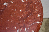 Round table with red marble top 31½"