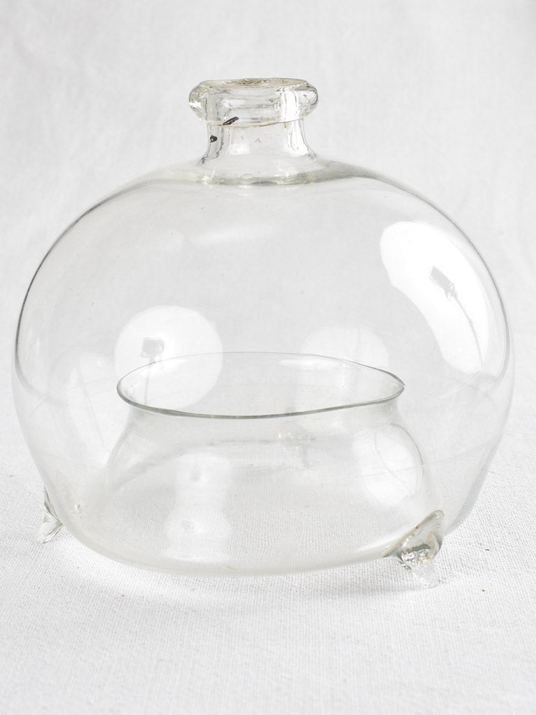Pair of 19th-century blown glass fly and mosquito traps
