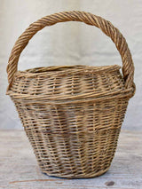 Provincial Mid-century wicker basket