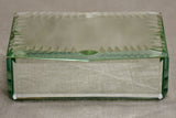 Two mid century glass jewelry boxes