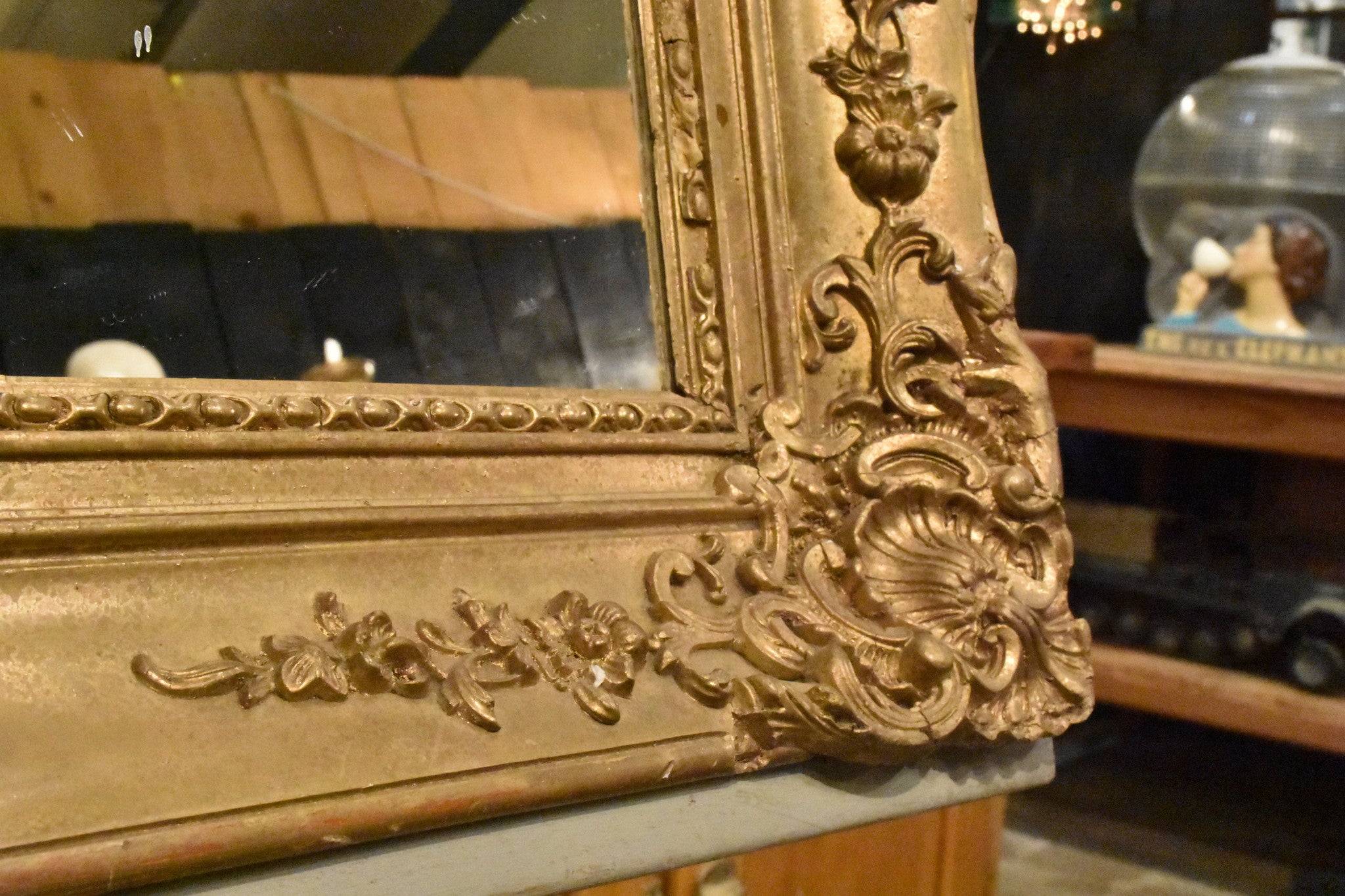 French giltwood mirror – early 19th century
