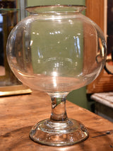 Large 19th century 'Sangsue' apothecary glass jar