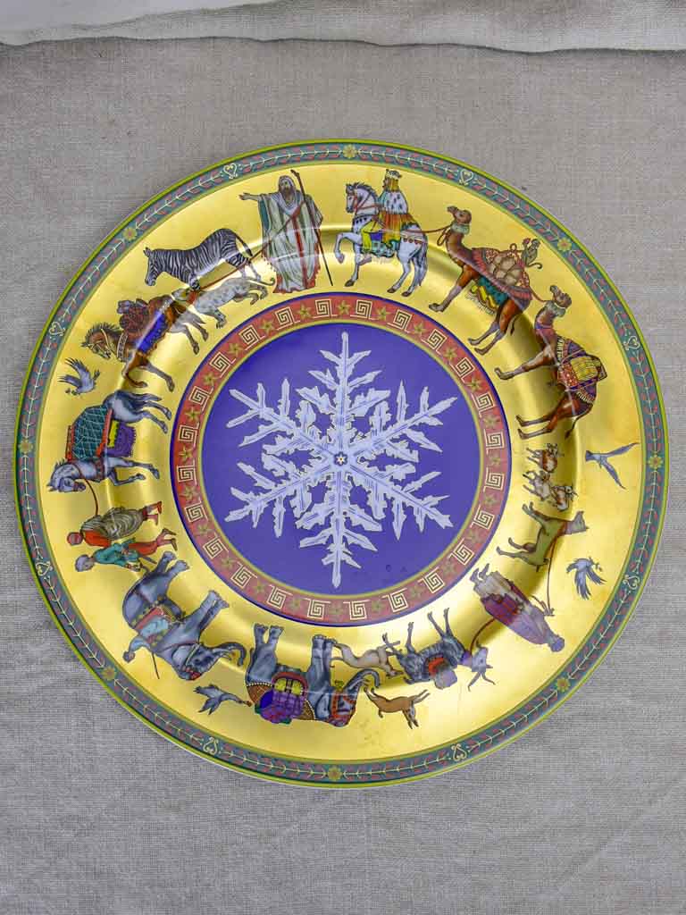 Vintage Versace plate - Christmas pattern 1998. 12¼"