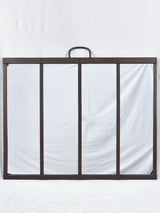 19th century wrought iron framed paneled mirror - rectangular 33½" x 42½"