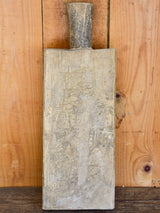 Small antique French cutting board with round handle
