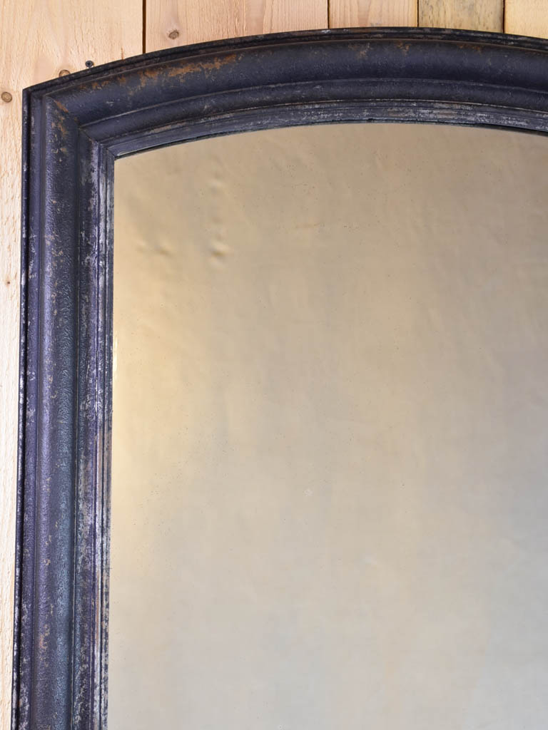 Large Louis Philippe style mirror with black painted walnut frame - 19th century 32" x 48¾"