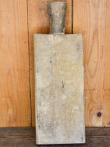 Small antique French cutting board with round handle