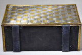 1970's brass newspaper and magazine stand