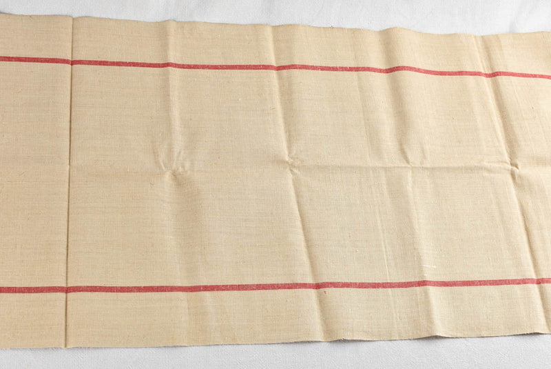 Rare antique French linen fabric