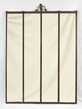 19th century wrought iron framed paneled mirror 39¾" x 51½"
