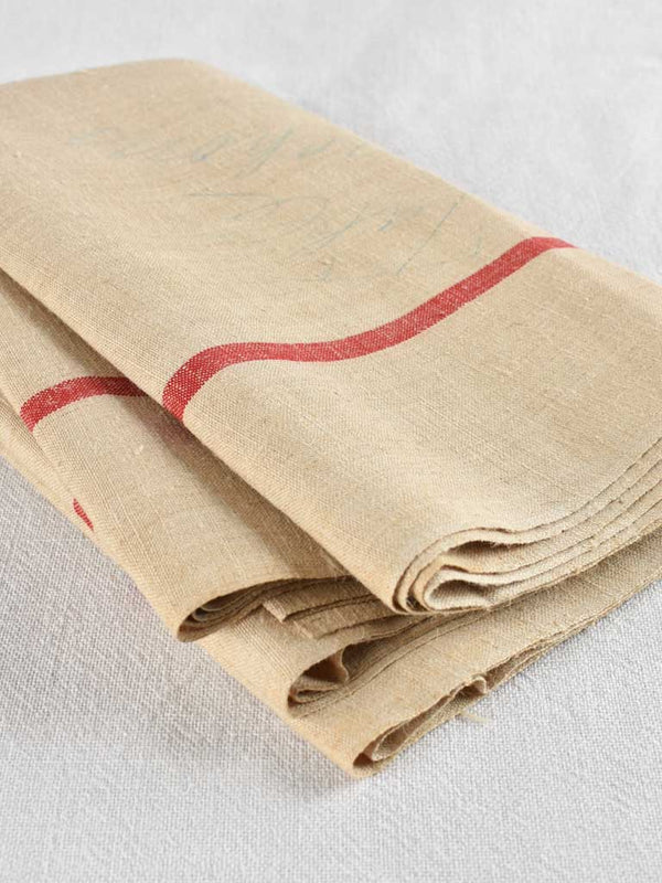 Characterful faded linen for DIY