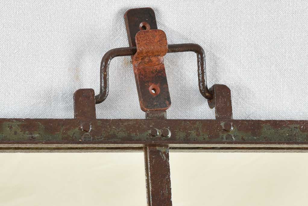 Varnished Iron Glasshouse Mirror