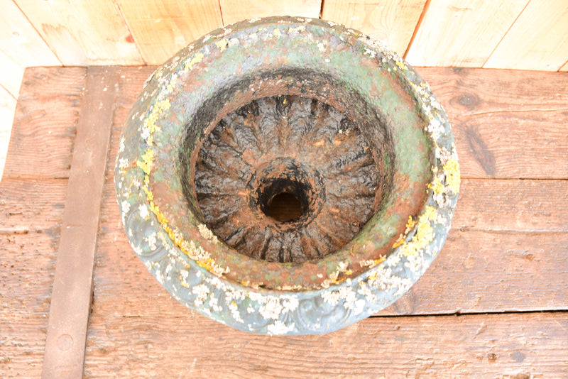 Pair of small antique garden urns