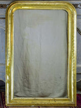 Antique French Louis Philippe mirror with gilded frame 25¼" x 37"