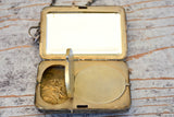 French Antique Metal Compact & Notebook