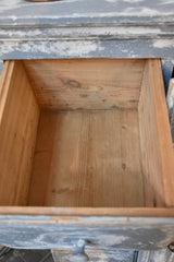 19th century French storage cabinet with blue patina