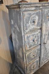 19th century French storage cabinet with blue patina