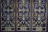 Set of 3 Napoleon III cast iron balcony balustrades 44½" x 15"