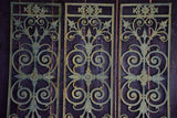 Set of 3 Napoleon III cast iron balcony balustrades 44½" x 15"