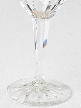 Fancy French-made crystal water glasses
