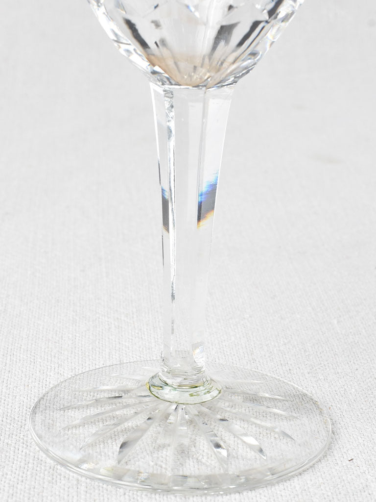 Fancy French-made crystal water glasses