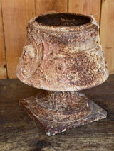 Antique French cast iron garden urn