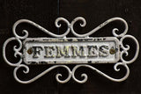 Mid century toilet signs - Hommes / Femmes 8¼" x 4"