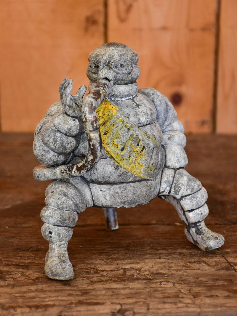Salvaged Michelin man from an air compressor