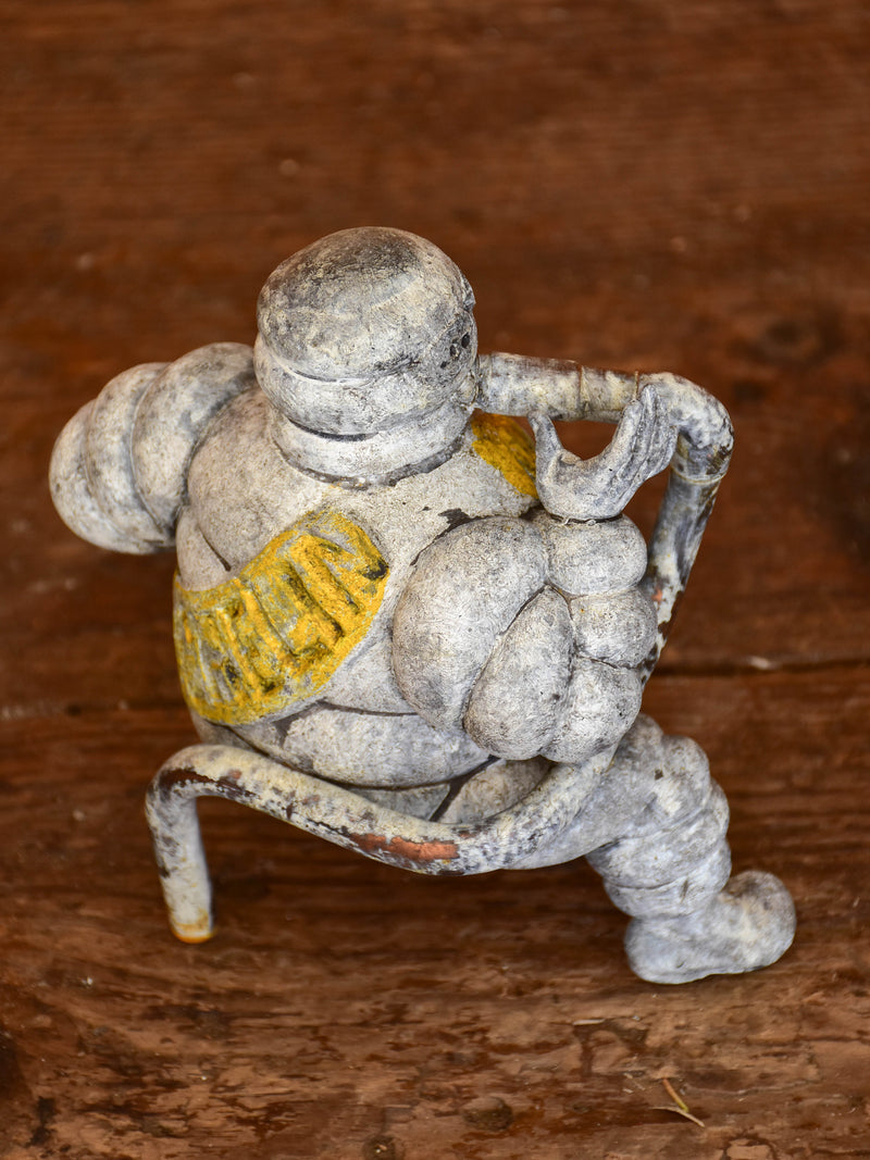 Salvaged Michelin man from an air compressor