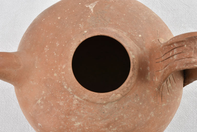 Traditional Hautes-Pyrénées clay water pitcher