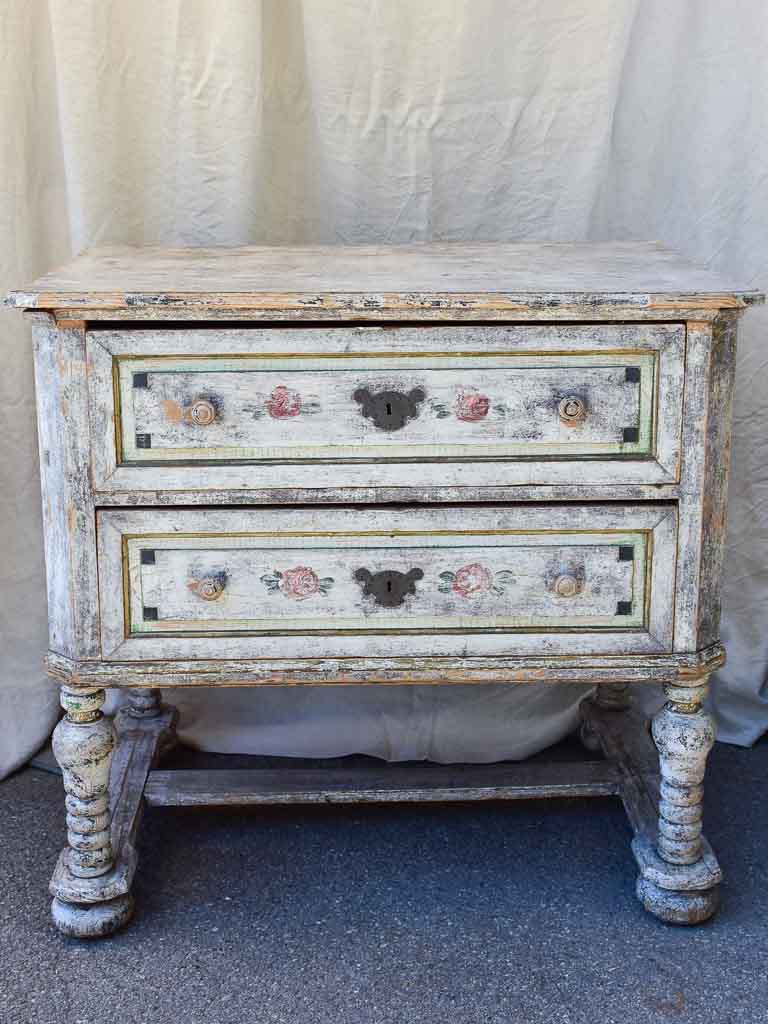 European Hand-Painted Antique Dresser