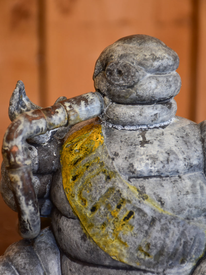 Salvaged Michelin man from an air compressor