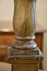 Candlesticks, giltwood, late-18th-century - pair
