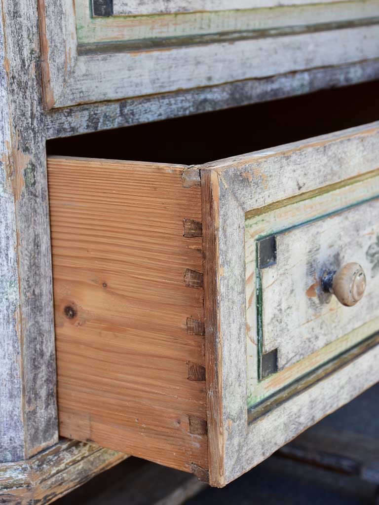 European Hand-Painted Antique Dresser