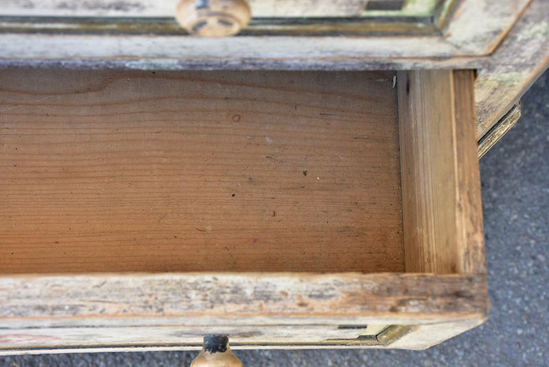 European Hand-Painted Antique Dresser