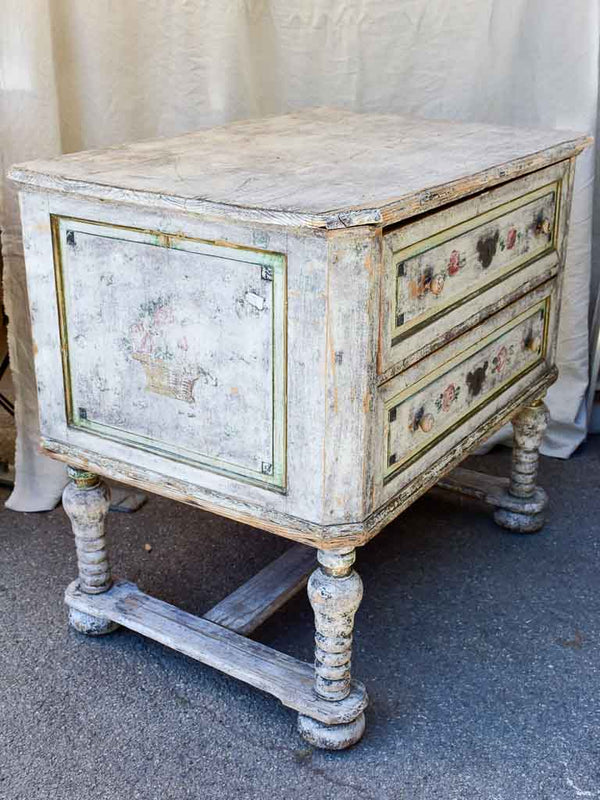 European Hand-Painted Antique Dresser