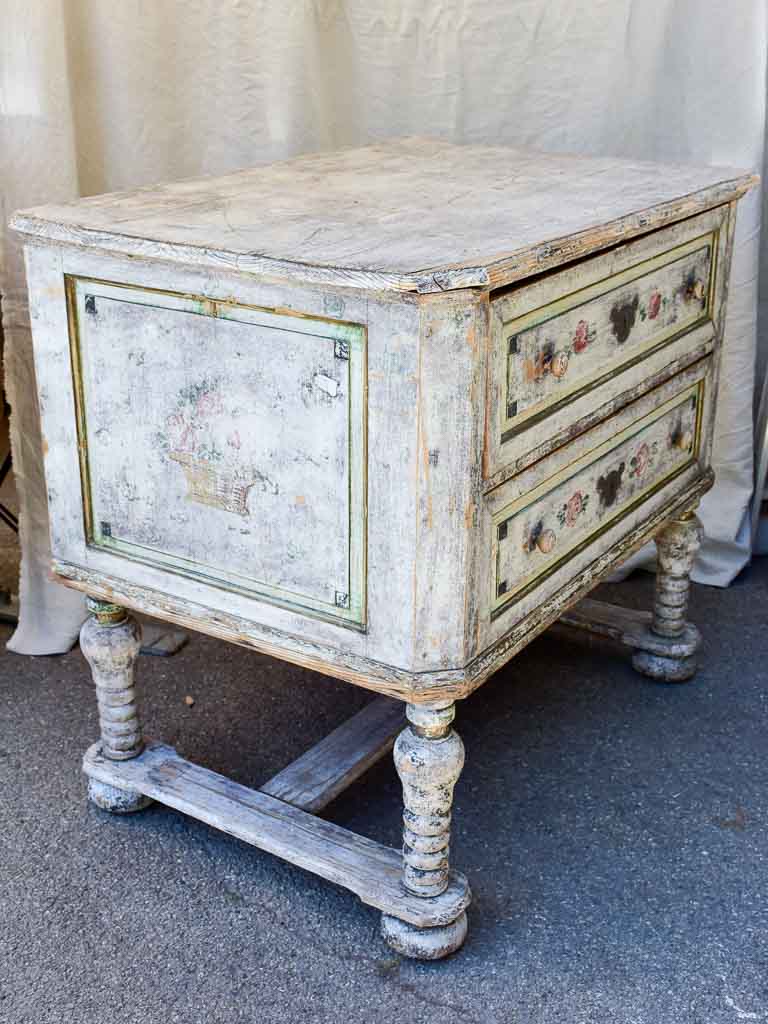 European Hand-Painted Antique Dresser
