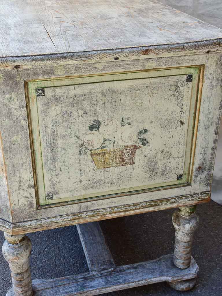 European Hand-Painted Antique Dresser