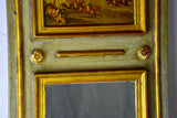 Very small vintage French trumeau mirror 13" x 24¾"