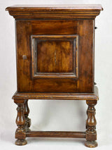 Small antique French night stand with shelves