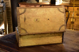 Early 19th century French filing chest with a collection of garden pots