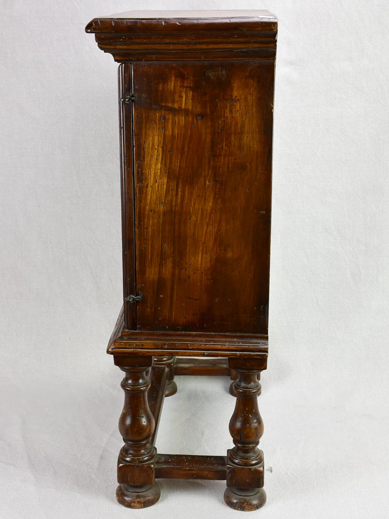 Small antique French night stand with shelves