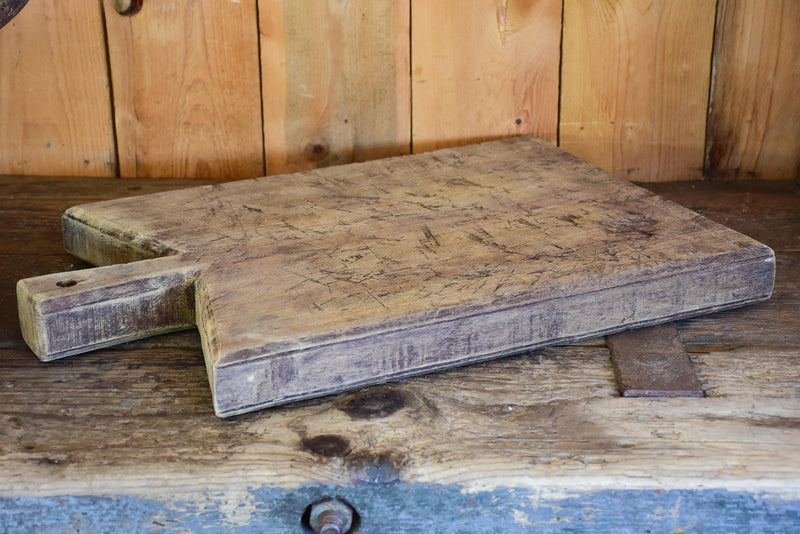 Large French cutting board with peaked shoulders
