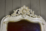 Antique French Louis Philippe mirror with grey / gold patina 32" x 53¼"
