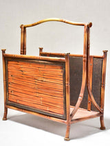Magazine stand, faux bamboo (1970s) 17¼"